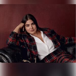 Lauren Ralph Lauren Tartan Plaid Blazer Jacket 22W NWT